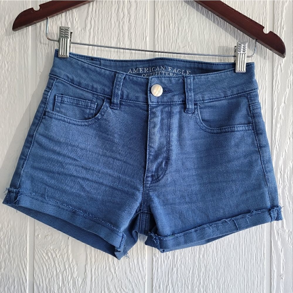 American Eagle High Rise Shortie Shorts